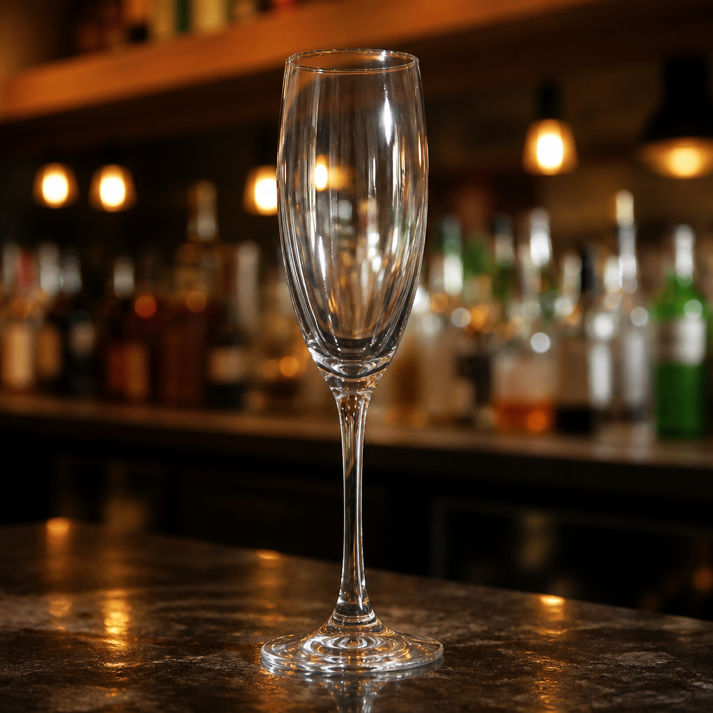 170ml Commercial Champagne Glasses Flutes 6 Pack
