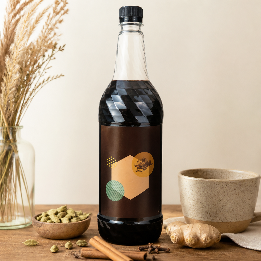 1L Commercial Chai Syrup for beverages and desserts