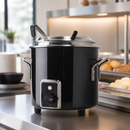 Commercial Soup Kettle 8.6kg Capacity Black Insulated Warmer