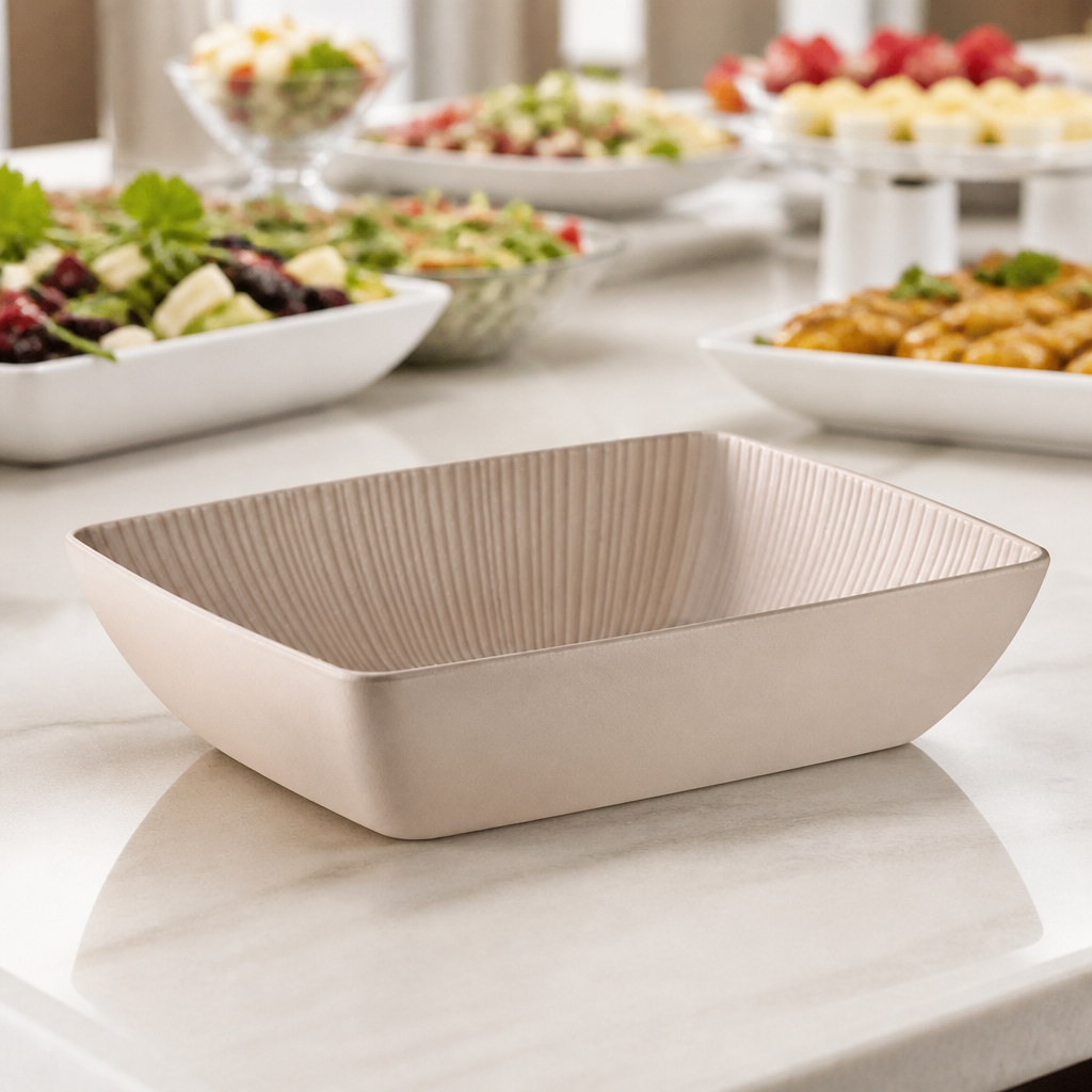Commercial GN 1/2 Melamine Serving Bowl 3.5 Ltr 325x265mm