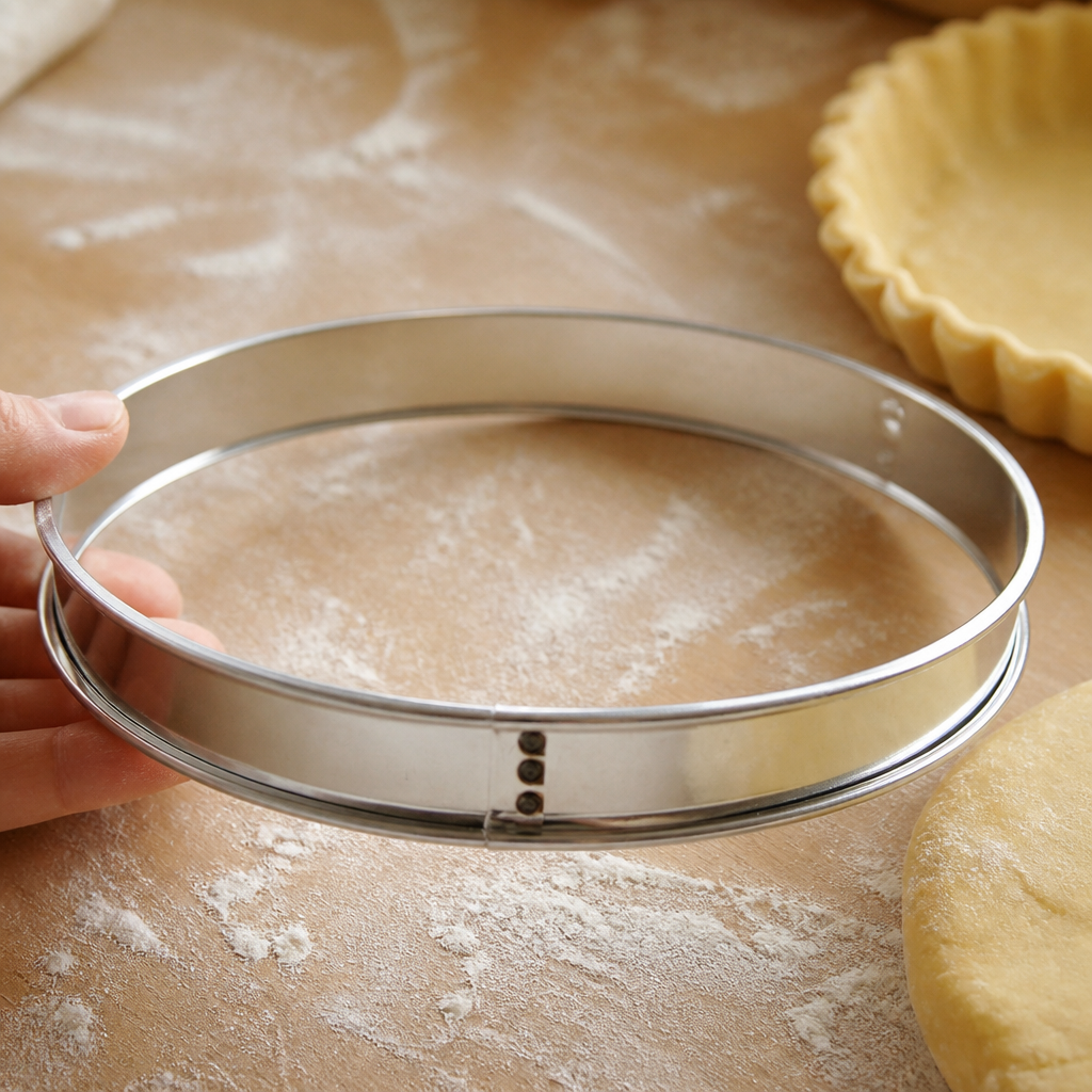 Commercial Stainless Steel Flan Ring 265mm for baking