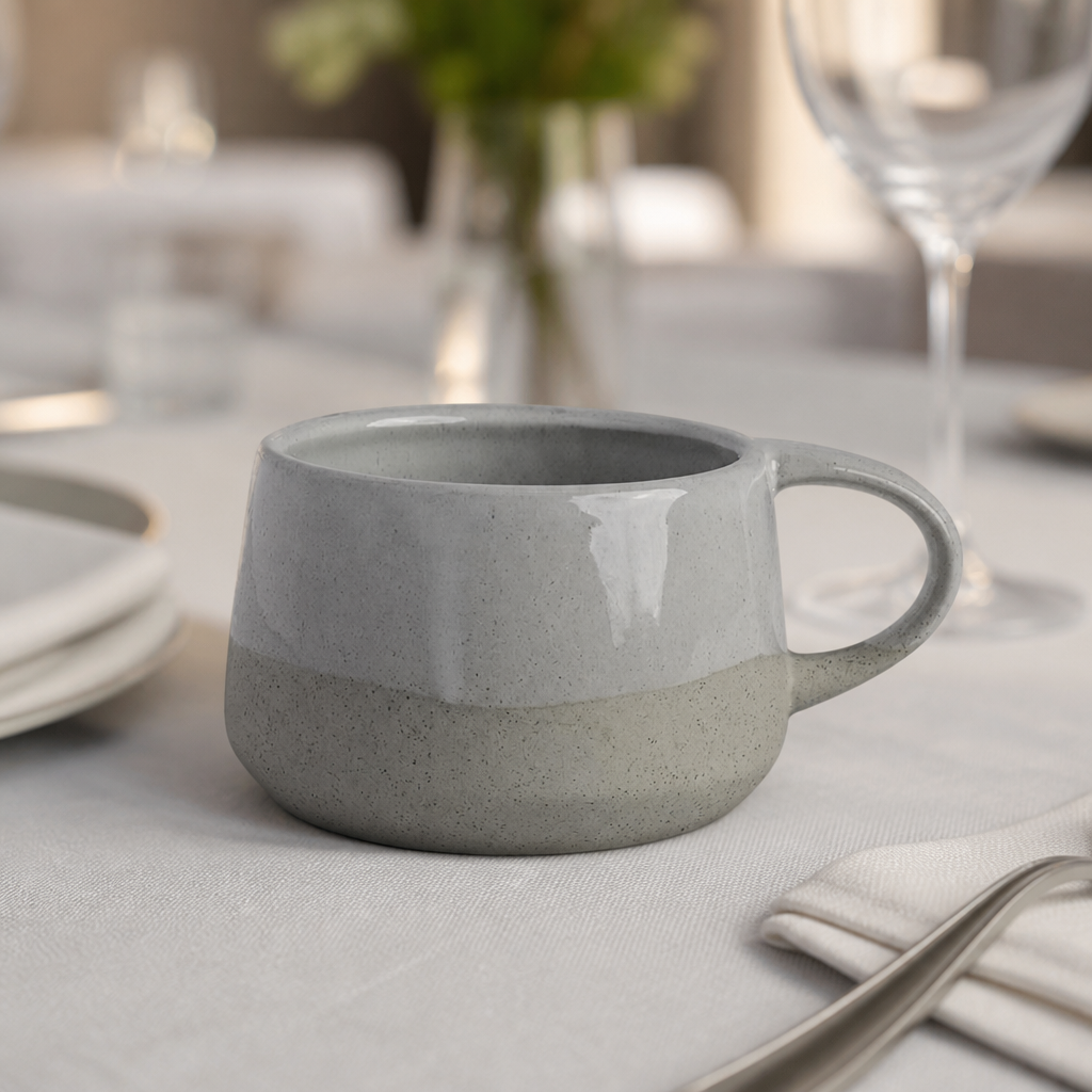 Commercial Coffee Cups 325ml Vitrified Stoneware 24 Pack