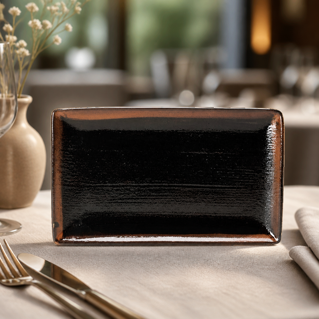 Commercial Rectangular Platter 330x190mm for Fine Dining