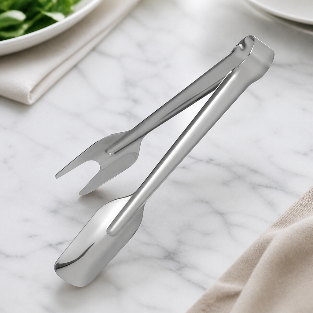 240mm Commercial Serving Tongs - Pack of 10 Stainless Steel