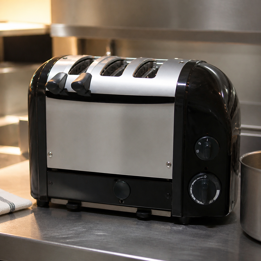 Commercial 3 Slice Toaster with extra wide slots and controls