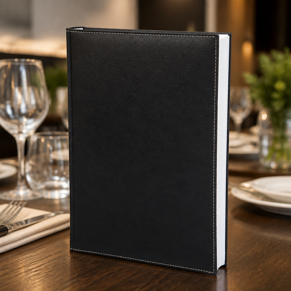Commercial Black Reception Diary for Cafes and Bistros