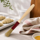 Commercial Pastry Brush 15mm Round Head Natural Bristles