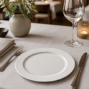Commercial Bone China Plates 210mm Round White 12 Pack