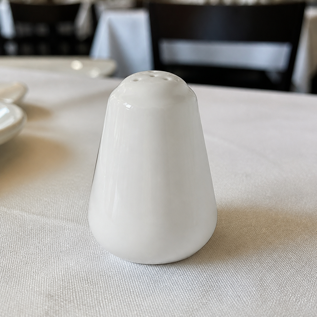 Commercial Porcelain Pepper Pots 80mm - 6 Pack