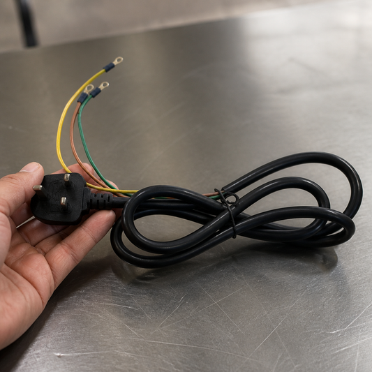 Induction Hob Power Cord 230V Rubber 35mm Height Commercial Use