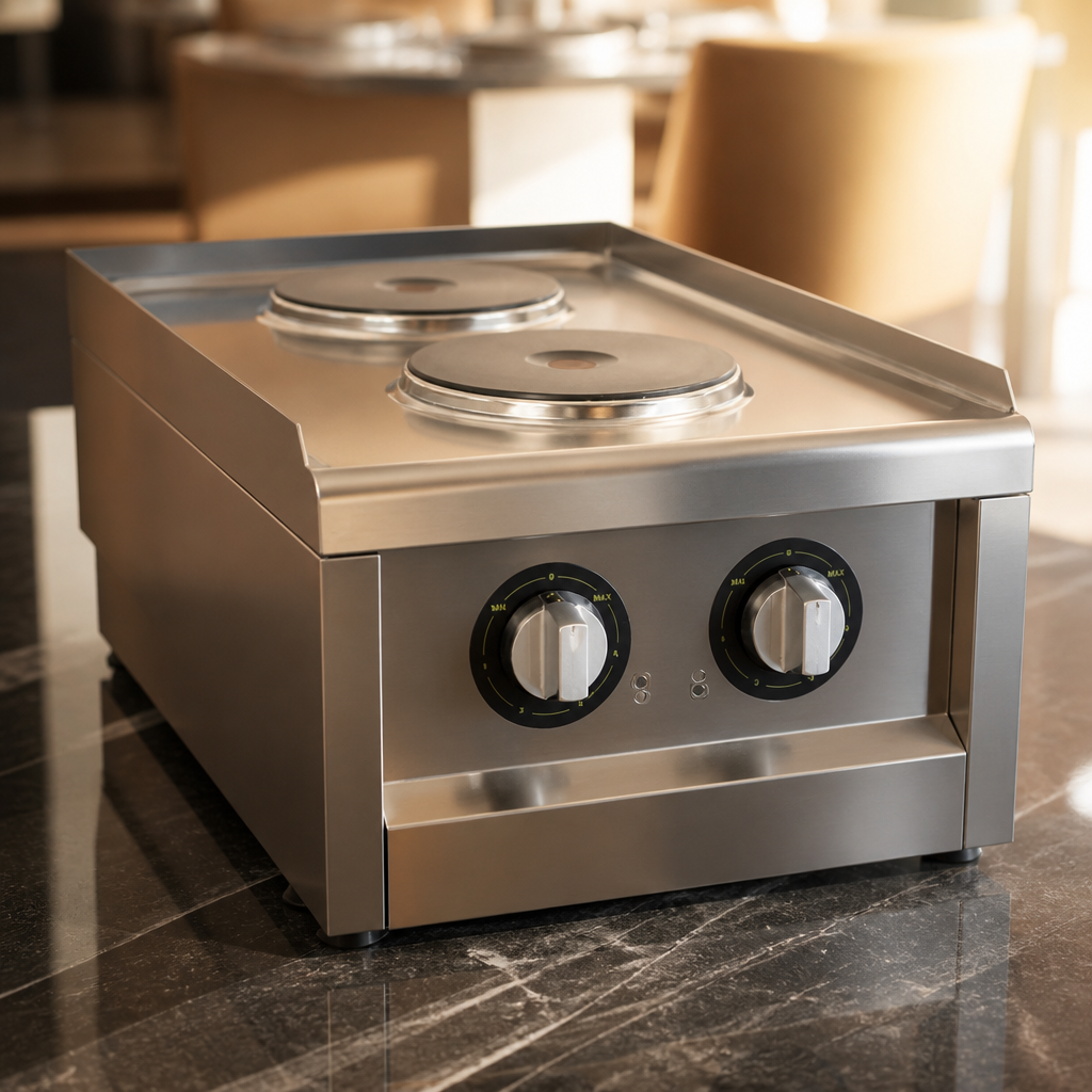 600mm Electric Hob for Modular Kitchens - 2 Ring Cooktop
