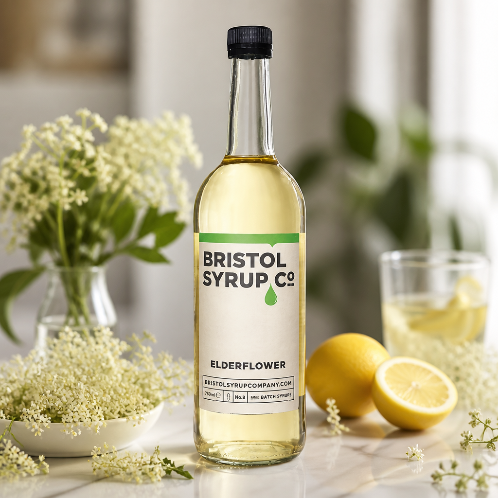 Commercial Elderflower Syrup 750ml for beverages and cocktails
