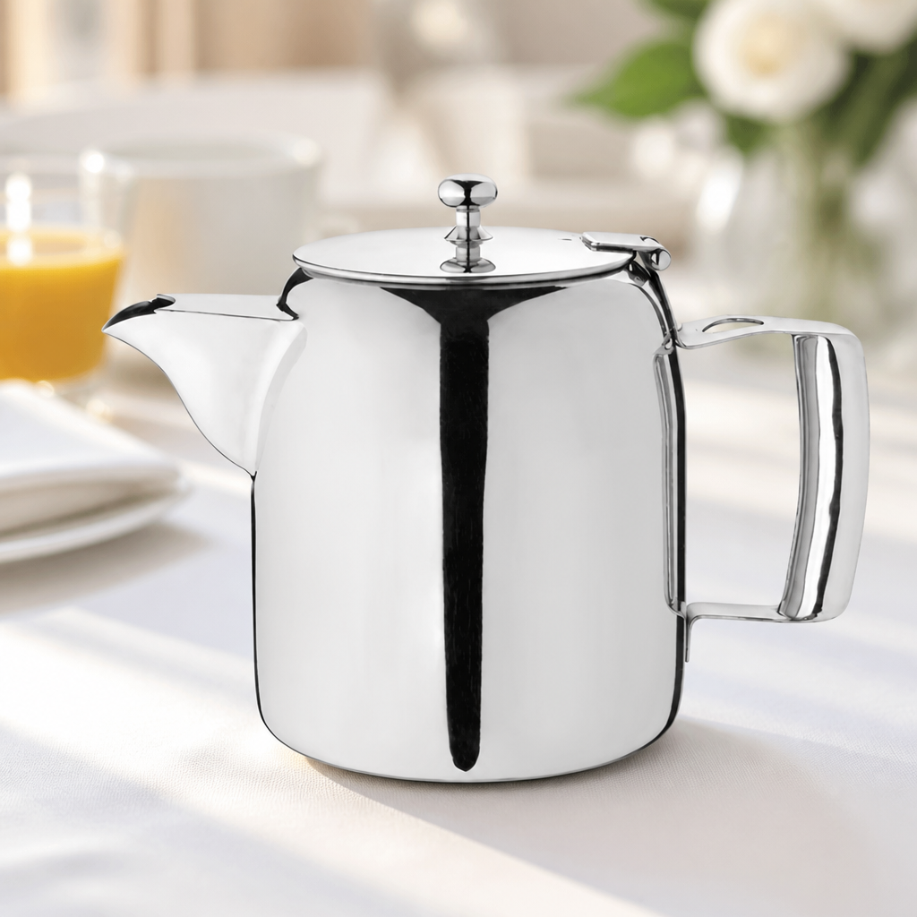 Commercial Stainless Steel Teapot 910ml with non-drip spout