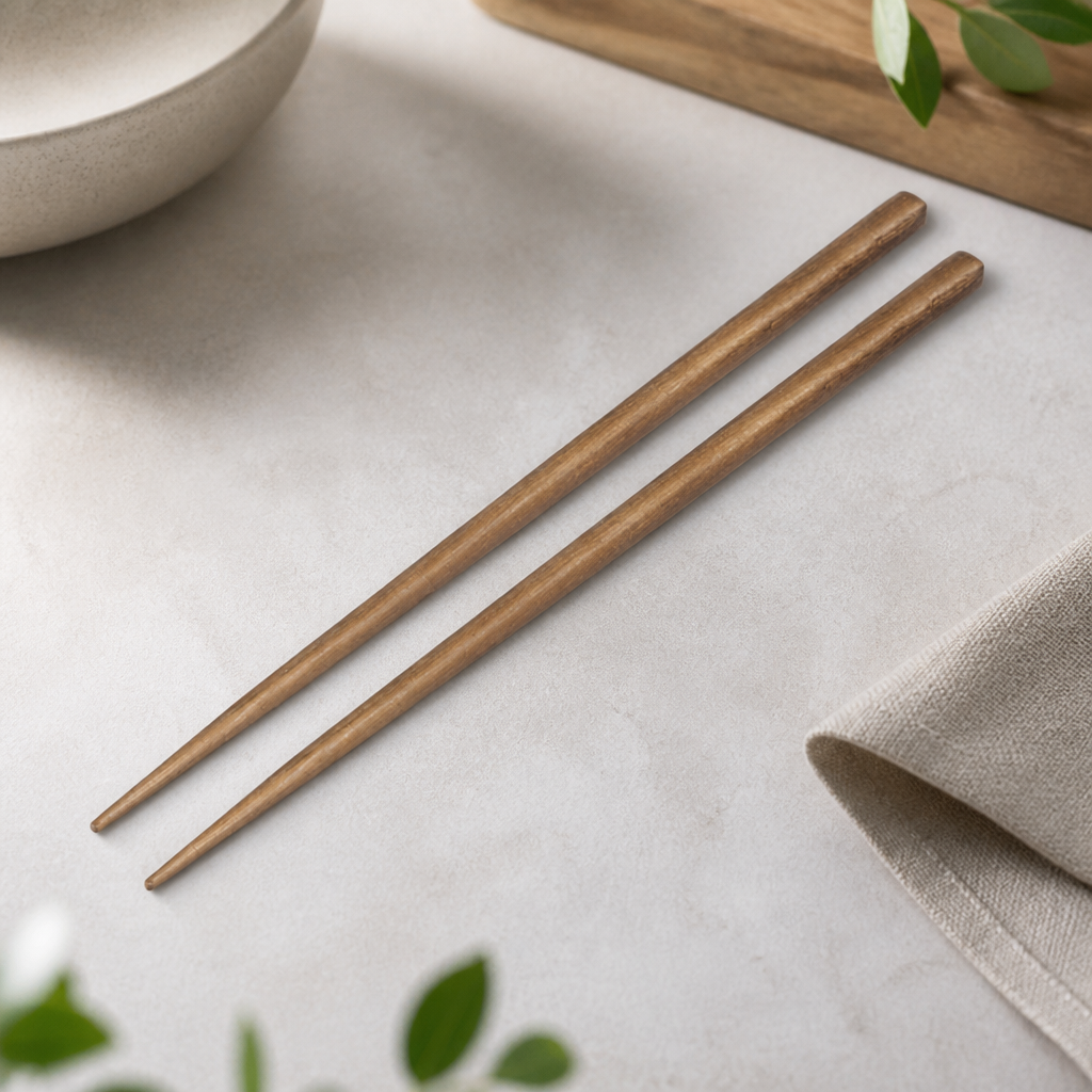Commercial Acacia Wood Chopsticks 270mm Pack of 12 Pairs