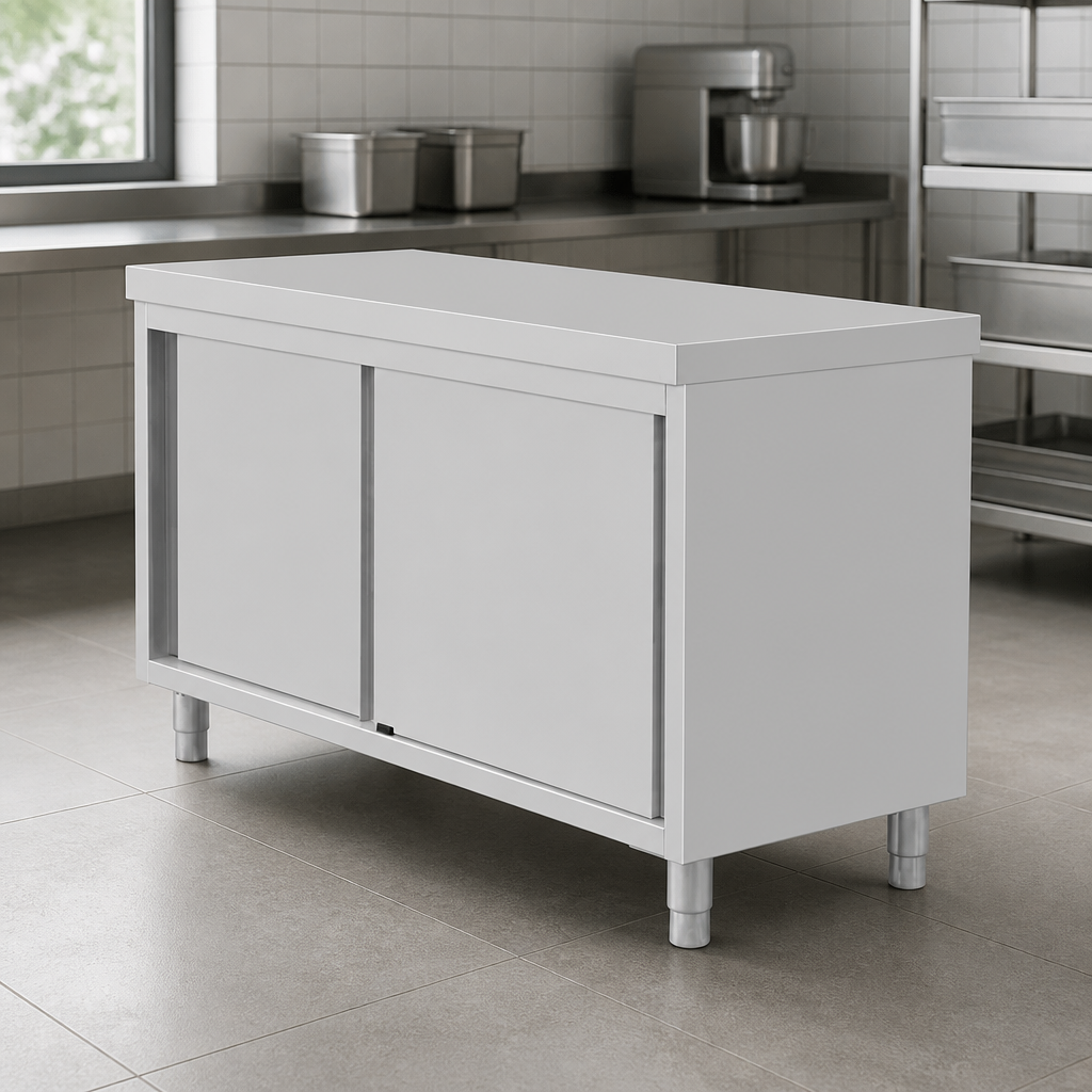 Commercial Stainless Steel Standing Floor Cupboard 900x1500mm