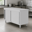 Commercial Stainless Steel Standing Floor Cupboard 900x1500mm