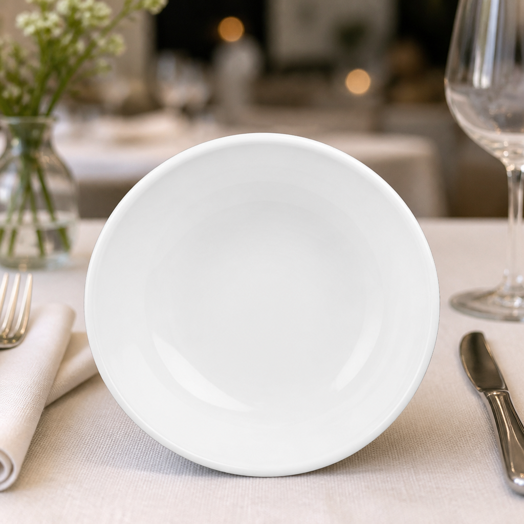 Commercial Deep Coupe Bowls 190mm Super Vitrified Ceramic