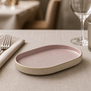 Commercial Nara Rosé Oval Plates 180x110mm - 6 Pack