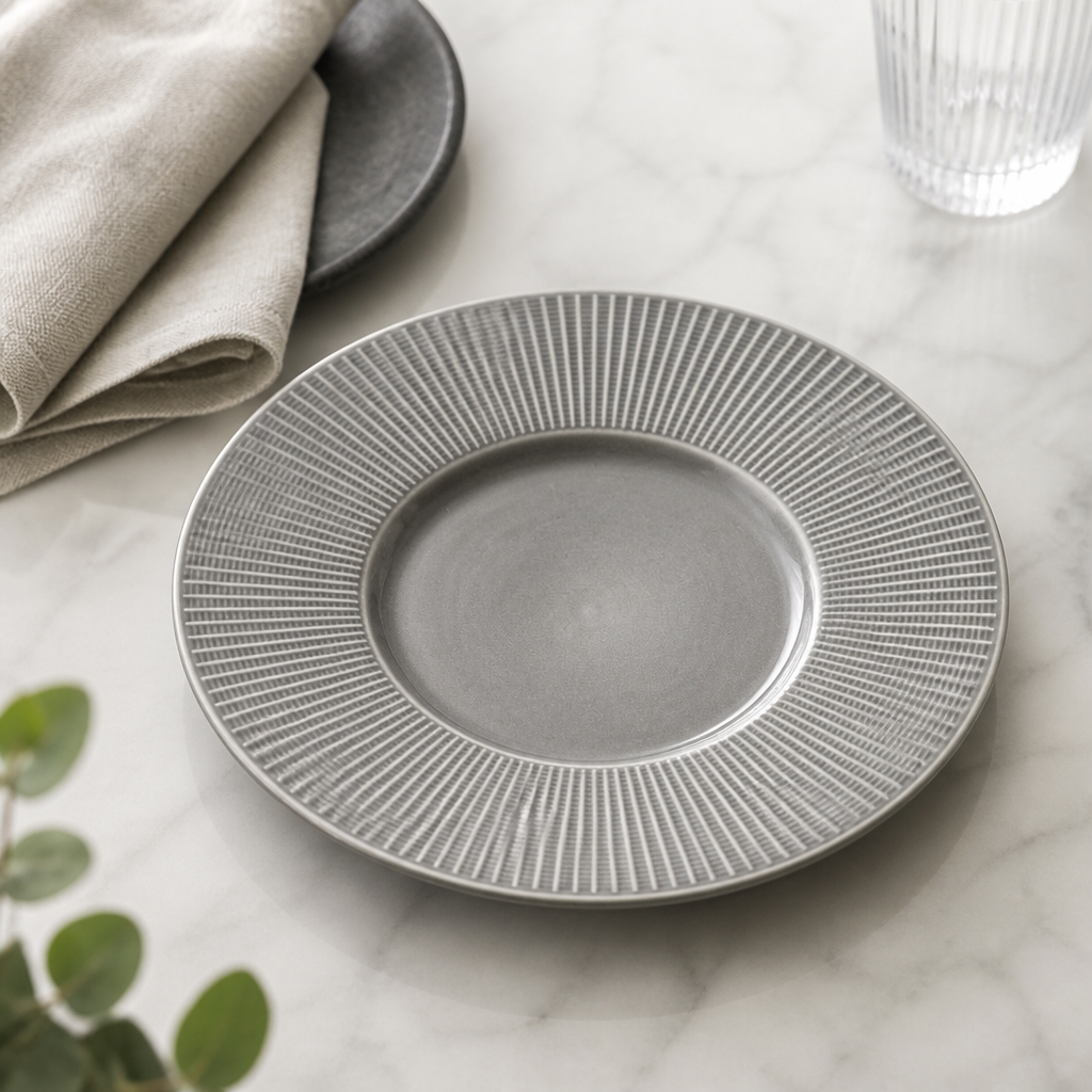Medium Gourmet Plates 285mm Grey 6 Pack Commercial Crockery