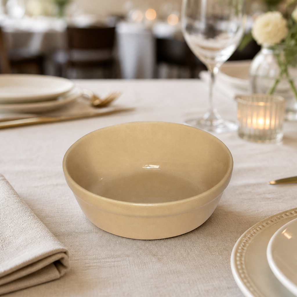 Commercial Stoneware Round Pie Dishes 119mm 6 Pack