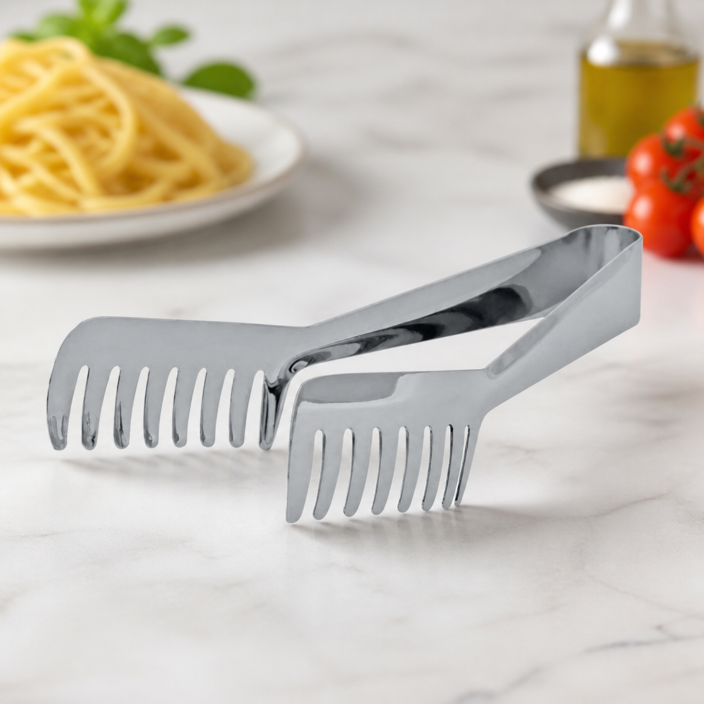 Commercial Stainless Steel Pasta Tongs for Catering Use