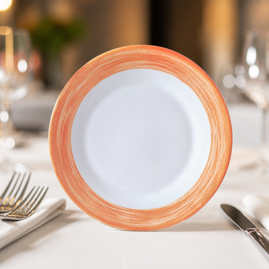 Commercial Brush Side Plates 155mm in a pack of 24