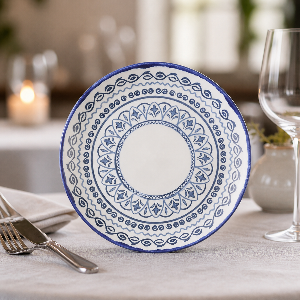 Commercial Coupe Plates 222mm Moresque Style 12 Pack