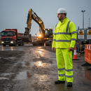 Premium Waterproof High Visibility Overtrousers with Adjustable Waist and Stain Resistant Finish