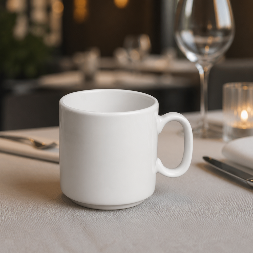Commercial Classic Porcelain Mugs 330ml - 12 Pack