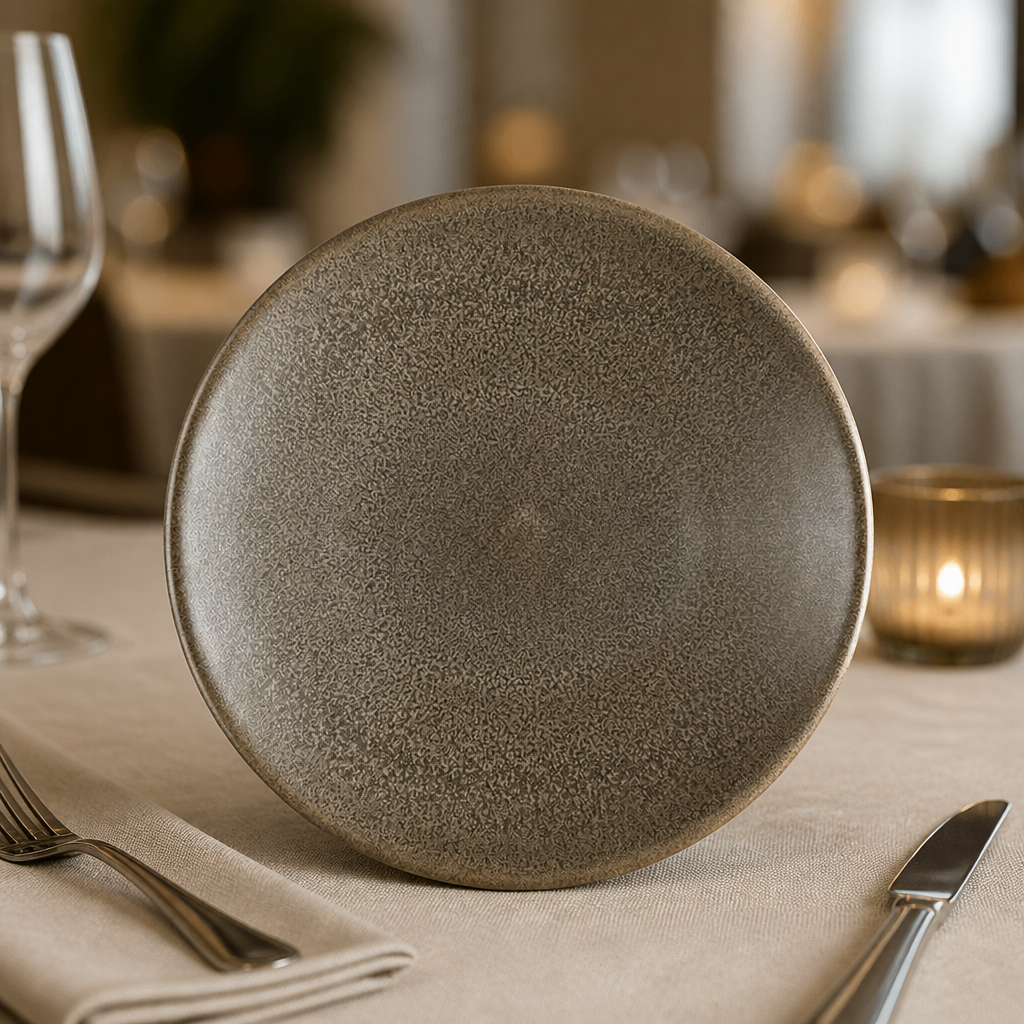 Commercial Mahogany Coupe Plates 180mm Dishwasher Safe 6 Pack