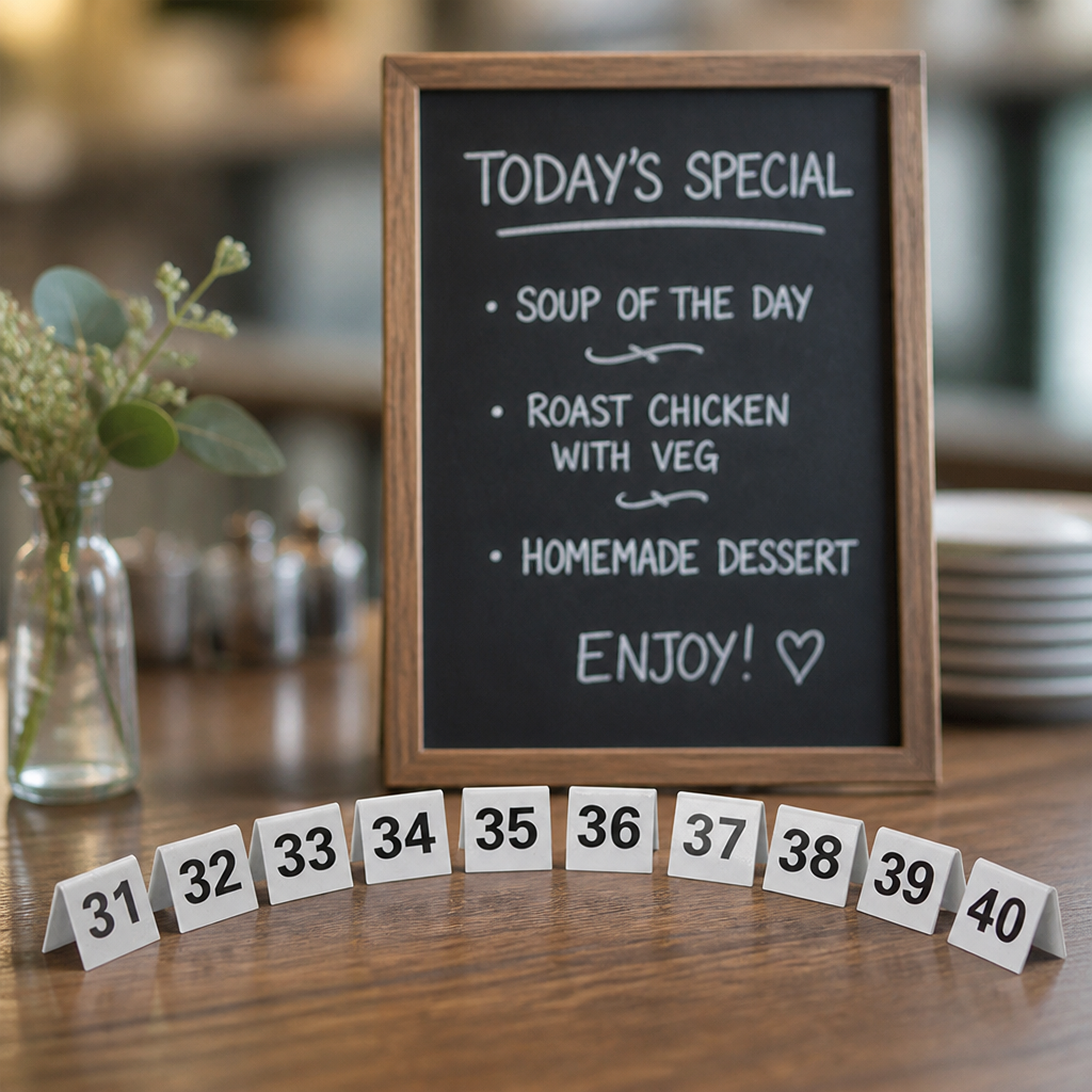 Commercial Table Number Holders Set of 10 for Events 31-40