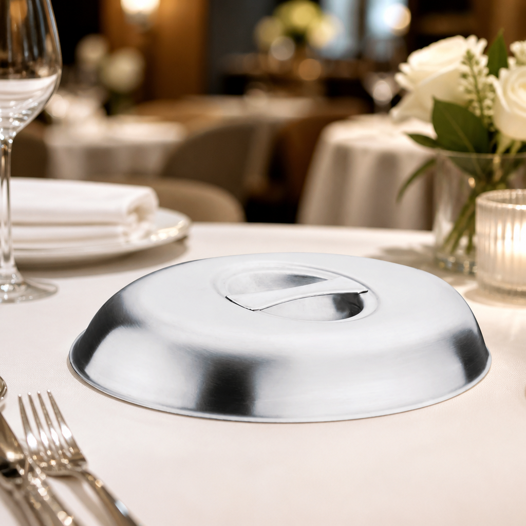 Commercial Stainless Steel Oval Serving Dish Lid 290x200mm
