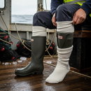Premium Heavyweight Seaboot Socks - White, Size 11, 60% Wool, 40% Nylon for Enhanced Insulation and Comfort