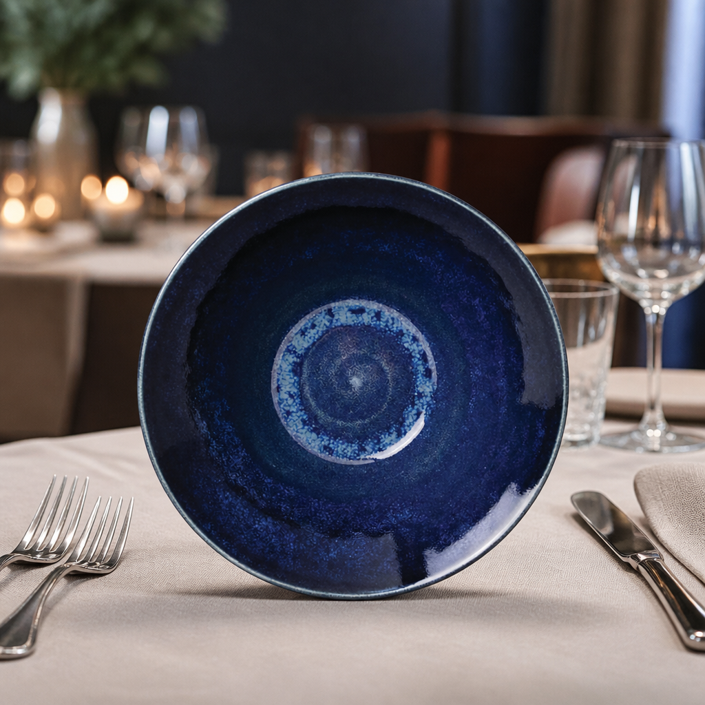 203mm Commercial Porcelain Bowls Lapis - 12 Pack