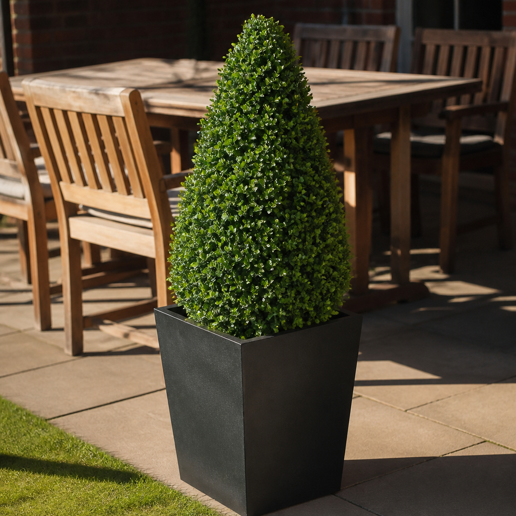 Artificial Topiary Buxus Pyramid 1200mm commercial plant
