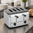 Commercial 4 Slice Stainless Steel Toaster for Catering Use