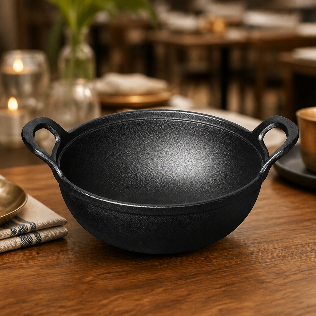 Cast Iron Round Casserole Dish 200mm 1500ml Capacity