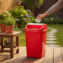 Premium 50L Swing Top Bin in Red - Durable and Stylish Waste Management Solution