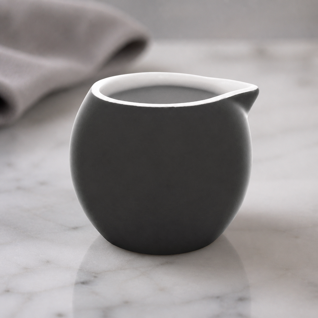 Commercial Charcoal Milk Jugs 70ml - Set of 6