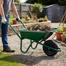 Premium Heavy Duty Wheelbarrow with 90 Litre Capacity and Pneumatic Tyre for Easy Transport