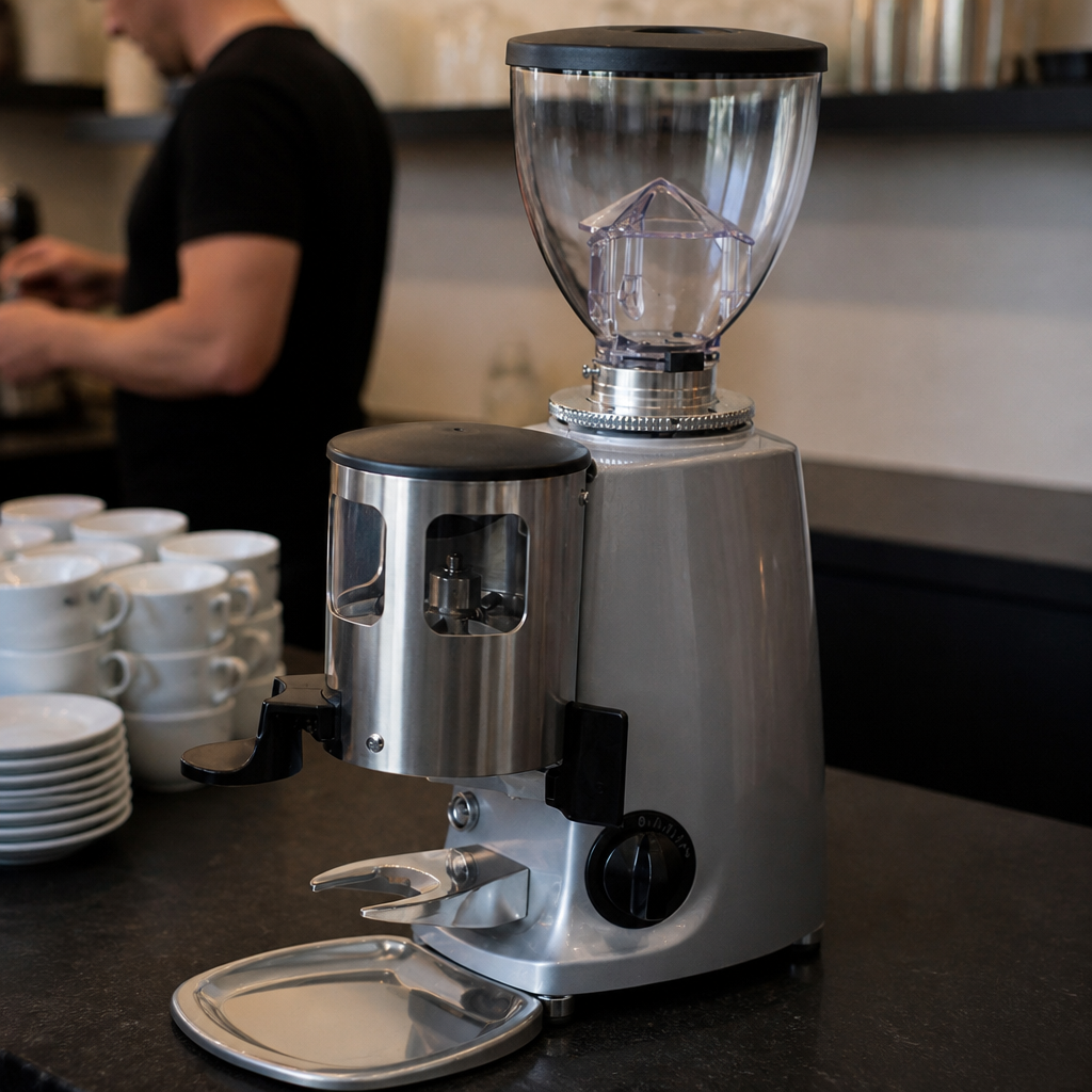 Commercial Coffee Grinder with 0.6kg capacity and durable design