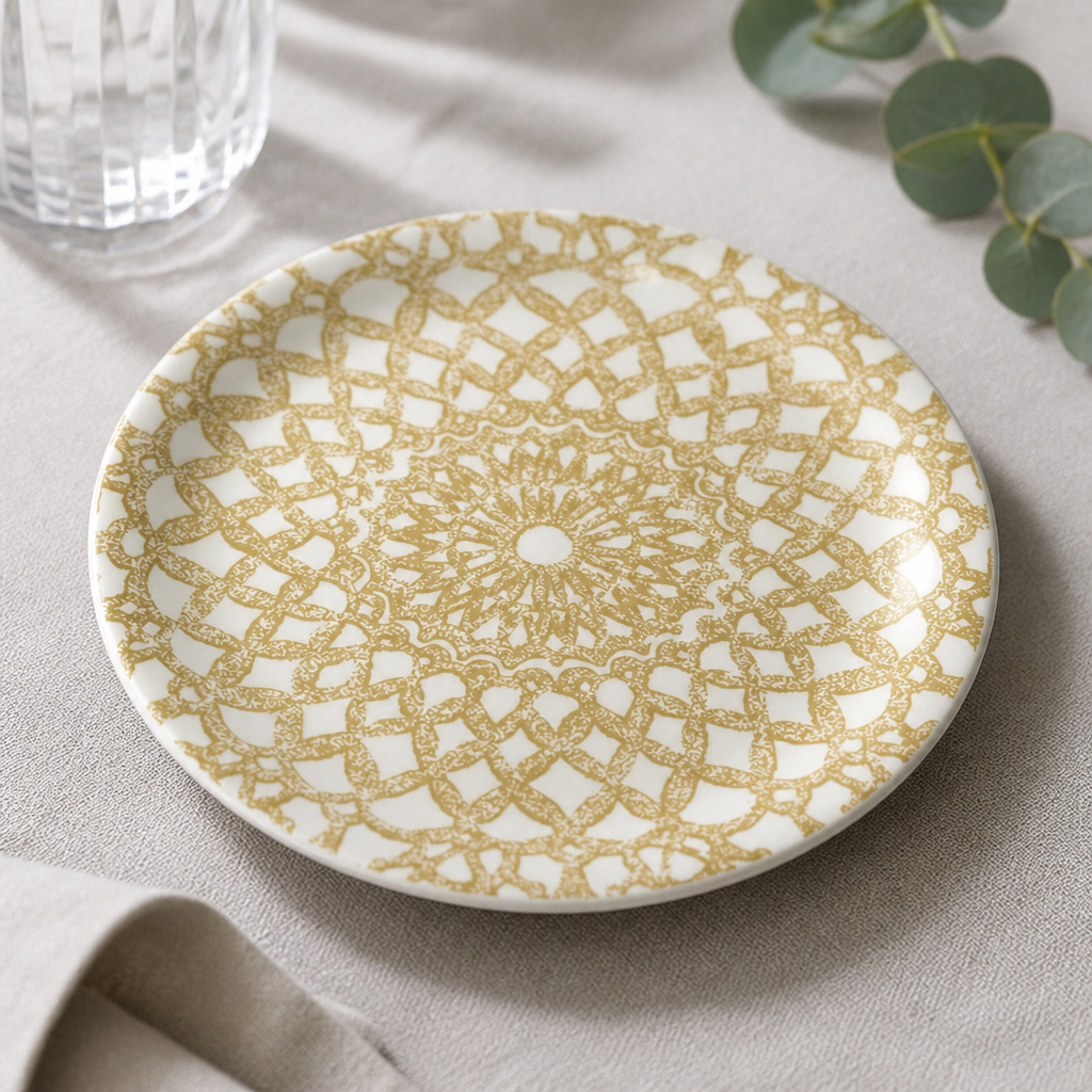 Commercial Coupe Plates 203mm Nomad Sand 12 Pack Porcelain