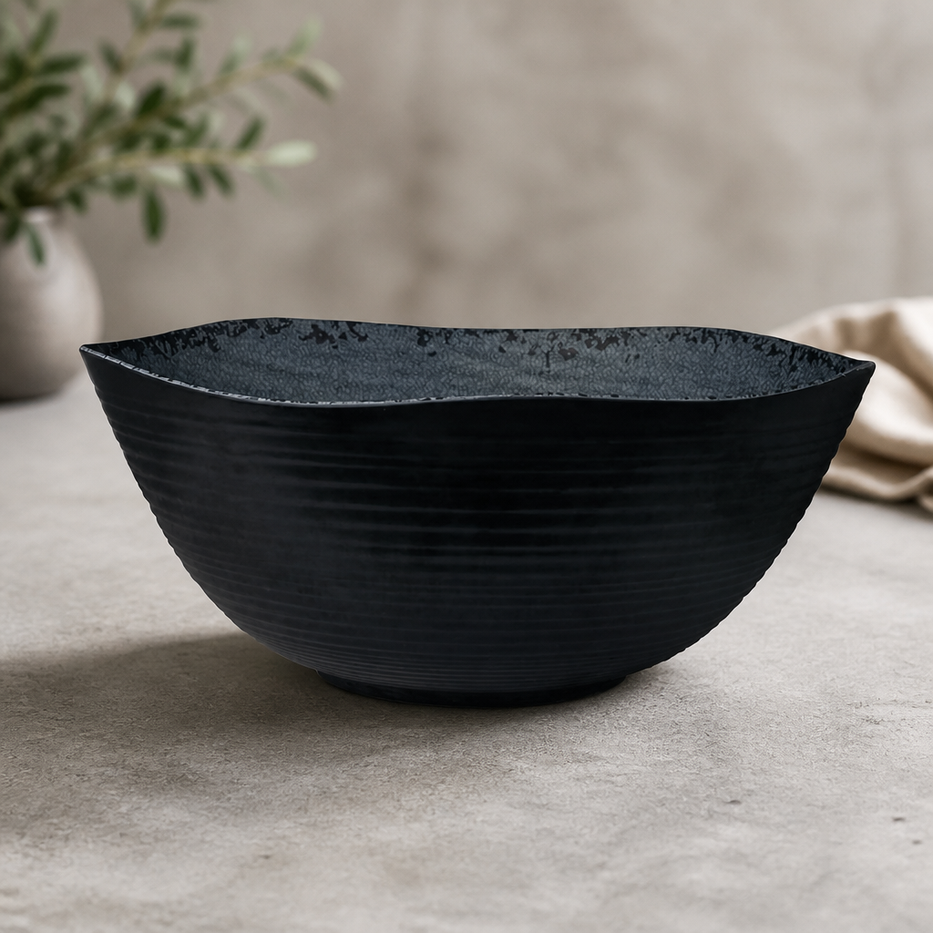 Commercial Large Round Melamine Bowls 413x175mm 2 Pack