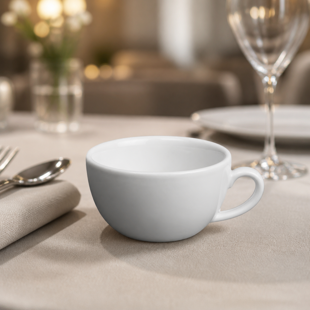 200ml Classic Porcelain Cappuccino Cups 12 Pack