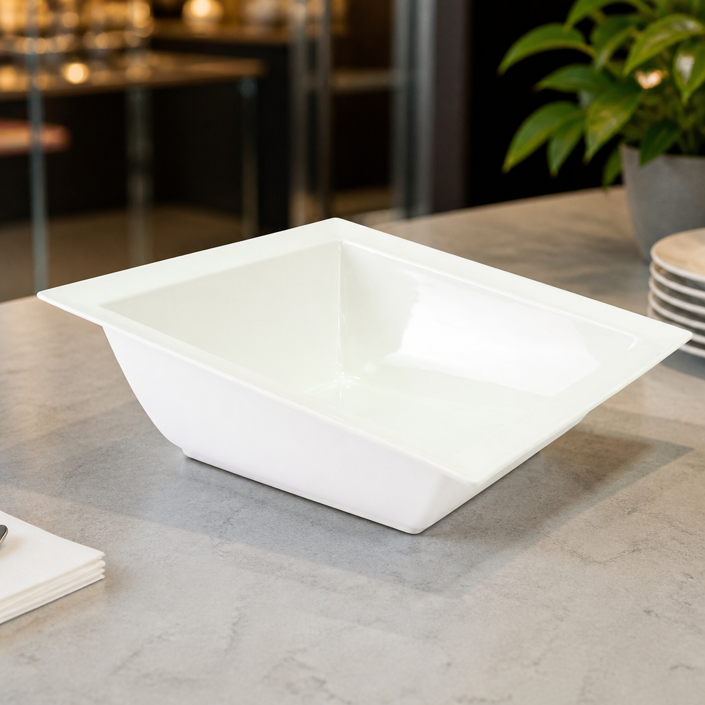 Commercial Angled Dover Bowl 5Ltr Melamine Salad Crock