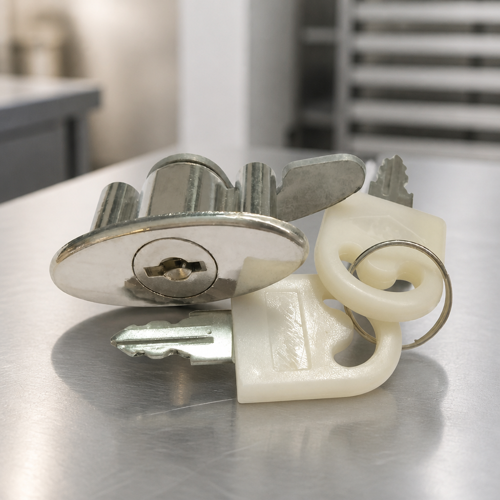 Replacement Lock and Key for Commercial Beer Fridge Coolers