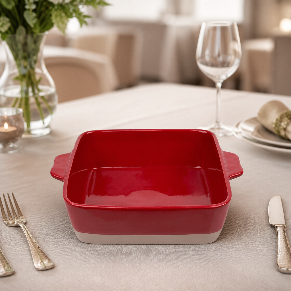 Commercial Ceramic Roasting Dish 4.2L Extra Deep Oven Tray