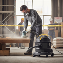 Professional M-Class Dust Extractor Vacuum Cleaner 110V with Universal Power Tool Adaptor and Washable Filter for Safe Dust Management