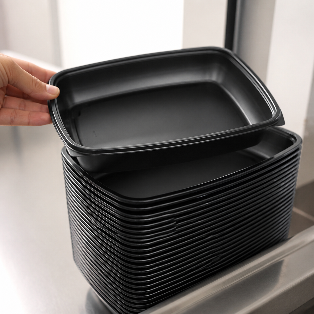 Large Rectangular Food Containers 1.35Ltr 150 Pack