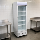 Commercial Upright Display Fridge 368L Capacity White Finish